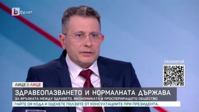 Директорът на УМБАЛ "Лозенец" д-р Христо Стоянов беше гост в предаването "Лице в лице" по bTV.