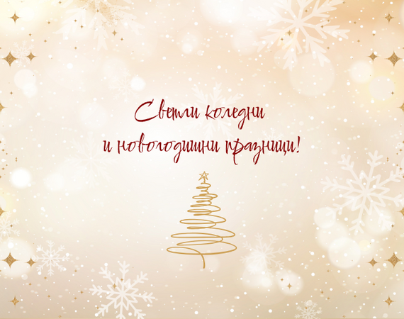 Светли коледни  и новогодишни празници!